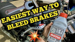 Bleed & No Pressure? How to Remove Air on your Motorcycle Brakes in 3 Minutes by BadAssEngineering 102,656 views 1 year ago 3 minutes, 35 seconds