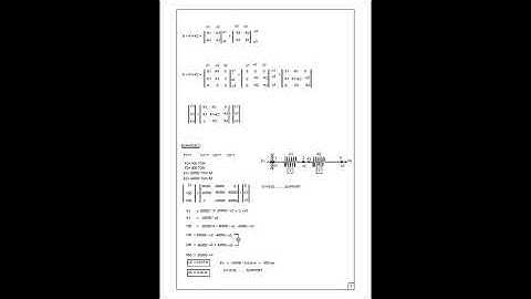 structural analysis   stiffness matrix  spring