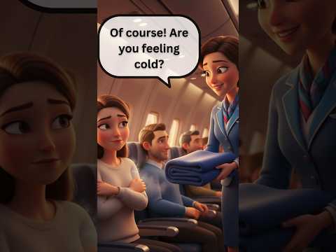 Conversation On The Plane Asking For A Blanket 