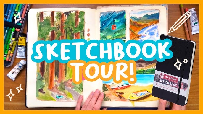 🎨ROYAL TALENS SKETCHBOOK REVIEW🎨 suitable for watercolor paints? 