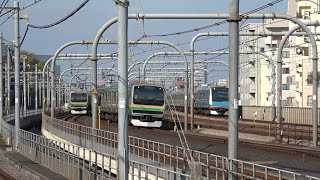 赤羽駅にやって来る電車たち【電車がギュギュっと集合！】