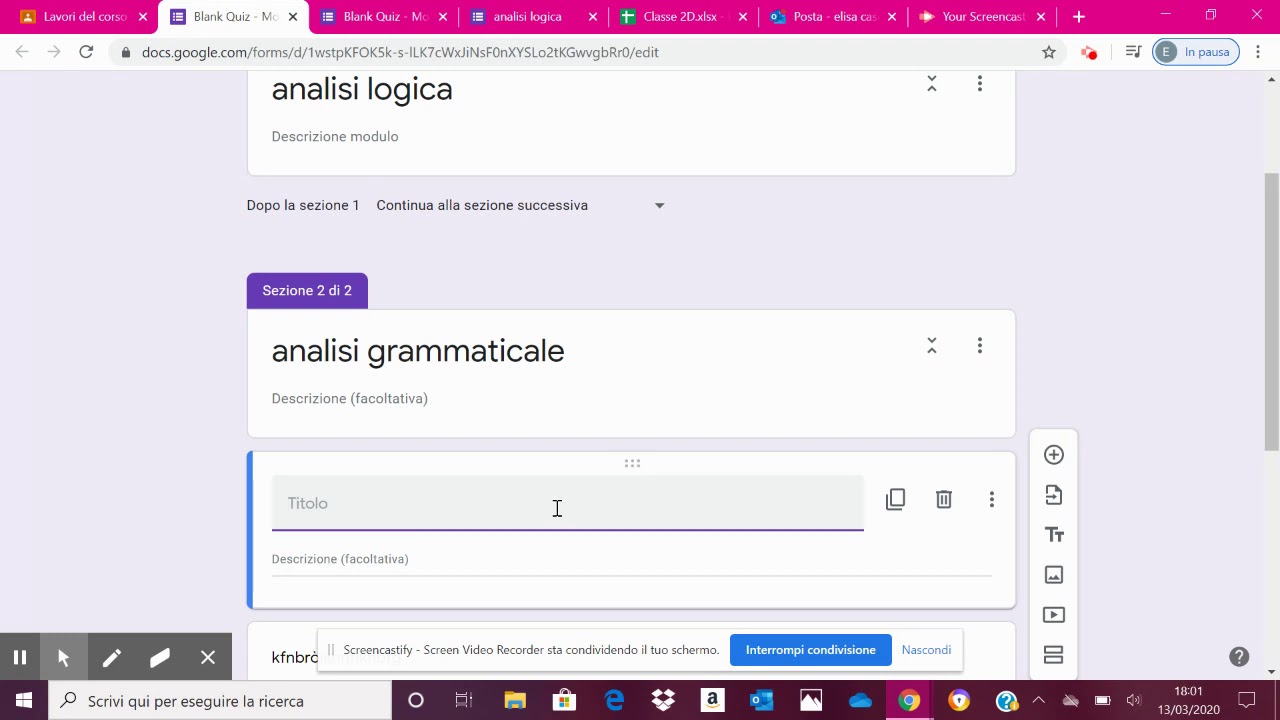per insegnanti: come creare un QUIZ A RISPOSTA MULTIPLA - YouTube