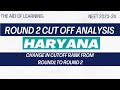 Haryana NEET Round 2 & Round 1 Cutoff Analysis|Neet Counselling Result 2023