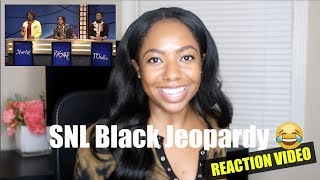 Black Jeopardy with Chadwick Boseman - SNL REACTION