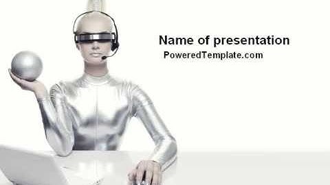 Computer People PowerPoint Template by PoweredTemplate.com