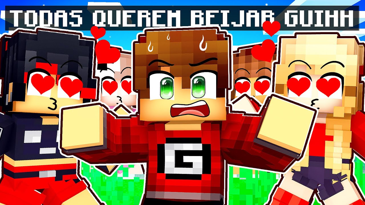 TODO MUNDO quer BEIJAR o GUIHH na PREGUILÂNDIA no Minecraft