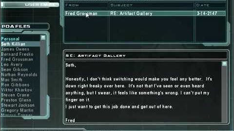 Doom 3 RoE - Seth Killian PDA