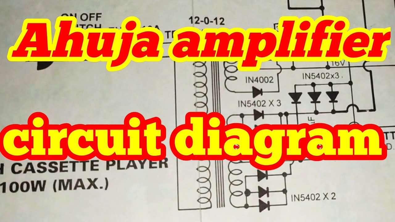 Ahuja 250 Watt Amplifier Circuit Diagram - robe année 60 vintage: 28