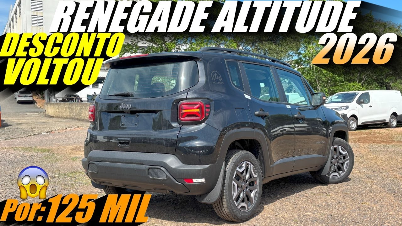 JEEP RENEGADE ALTITUDE 2026 PREÇO BAIXOU! Melhor versão e melhor custo-benefício?