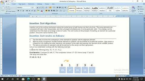 DFS BCA SEM3 UNIT1 INSERTION SORT PART4