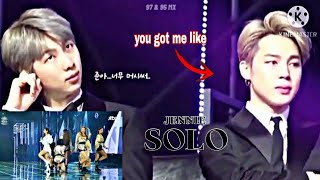 JIMIN REACTION TO JENNIE SOLO (RM AND JUNGKOOK)/GDA 2019