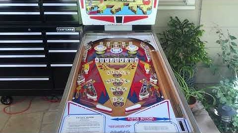 1977 Gottlieb "Jacks Open" Wedgehead Pinball Machine