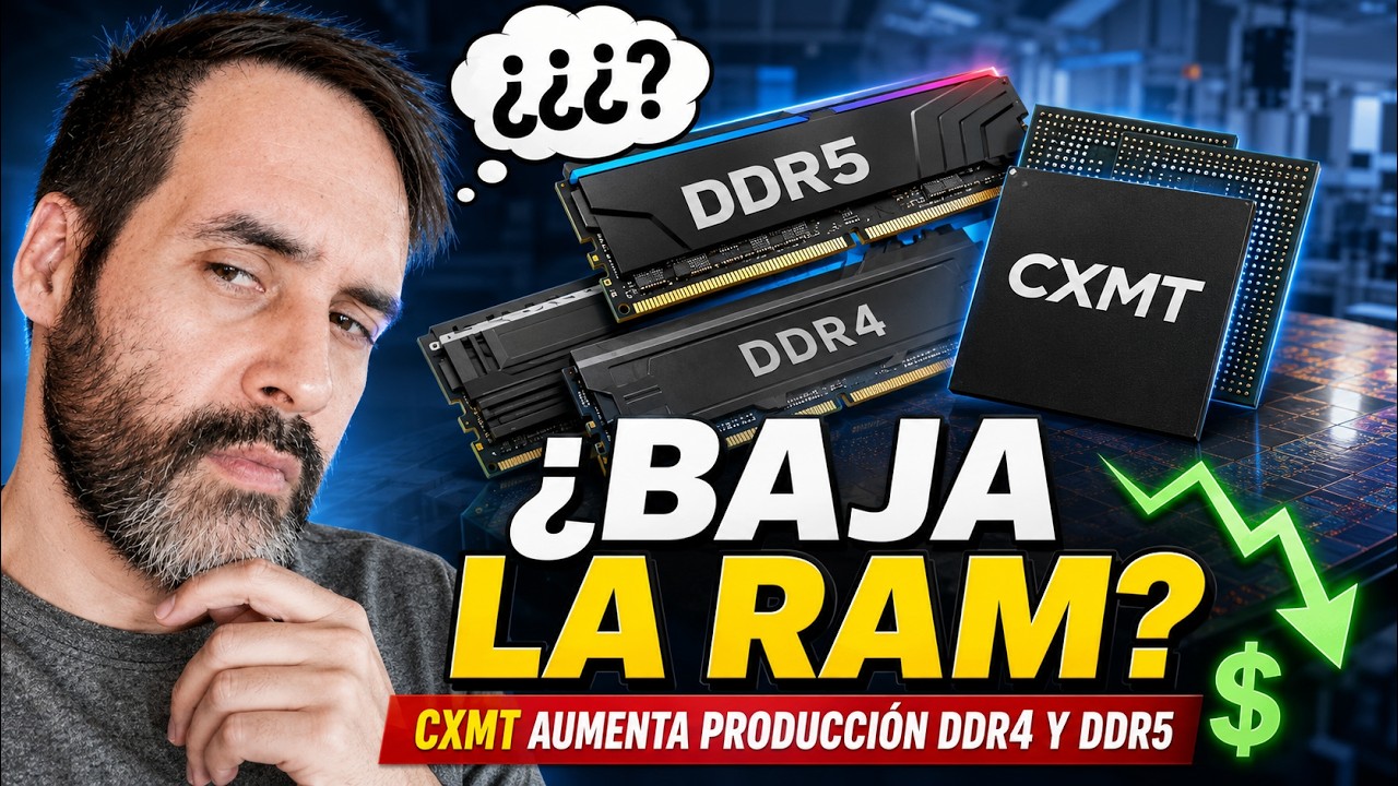Miniatura del vídeo de ANDO TV: CXMT fabricará más DDR4 y DDR5: ¿bajará la RAM? | 5 noticias de hardware 29/07/2026