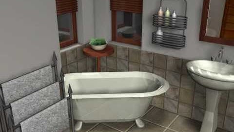 Maya 3D Modeling - Bathroom