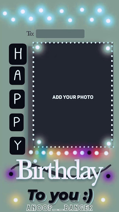 HAPPY BIRTHDAY PHOTO FRAME , PHOTO FRAME FOR BIRTHDAY EDITING ❤️❤️