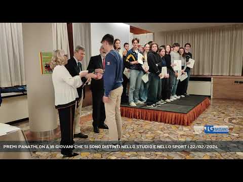 PREMI PANATHLON A 16 GIOVANI CHE SI SONO DISTINTI NELLO STUDIO E NELLO SPORT | 22/02/2024