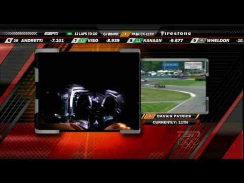 Danica Patrick onboard feet cam - [Indycar Series 2009]