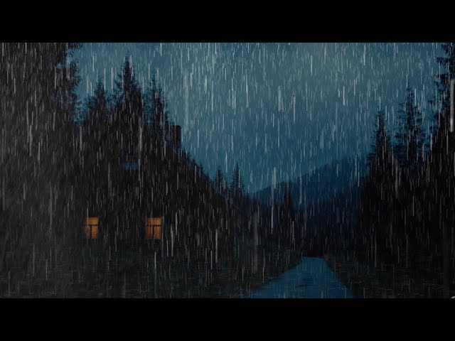 Rain Sounds That Make You Sleep Instantly – Soothing Rainfall in Rainforest Hut