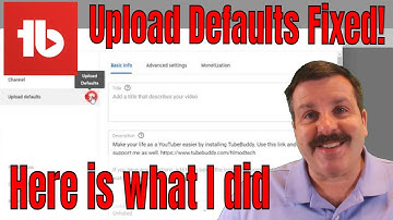 My TubeBuddy Upload Defaults are working again! Here is what I tried 😁