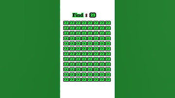 try to find this number 23 within 5 second 🧐🧐🧐#shorts #quiz_master01