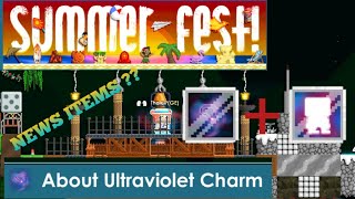 Ultraviolet Charm Growtopia!!! New Update Summerfest Growtopia 2022 #growtopia #newitems #summerfest