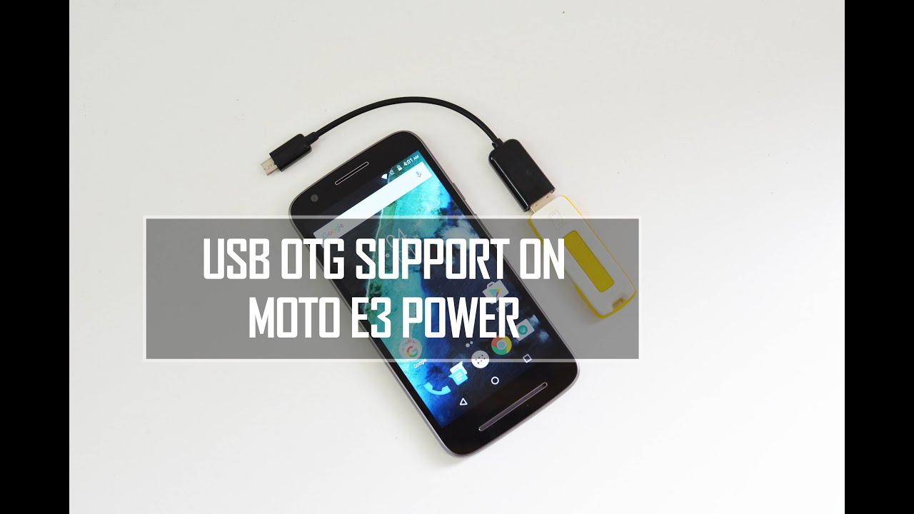 Moto E3 Power Usb Otg Support Techniqued Youtube