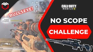 No Scope Challenge With Locus Sniper On COD Mobile!! (BULLSEYE!)