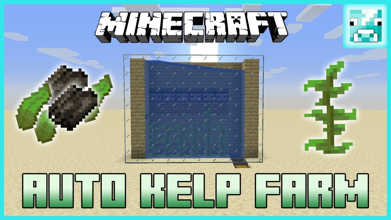 Minecraft 1.14: Automatic KELP FARM Tutorial 