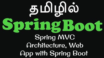 Spring Boot in Tamil -5 Spring MVC Architecture, Web App with Spring Boot -Muthuramalingam Payilagam