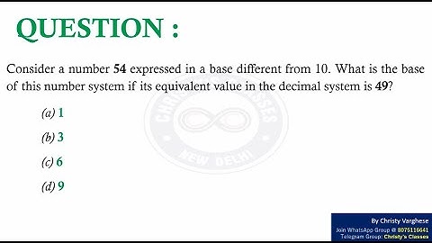 A question on Number Systems | CSIR-NET June 2018 | General Aptitude | July Mary Mathew