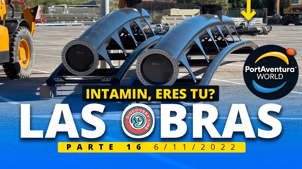 🚧Esas vías son de Intamin?😲Nueva Coaster PortAventura 2023 💥PARTE 16 🚧 ...