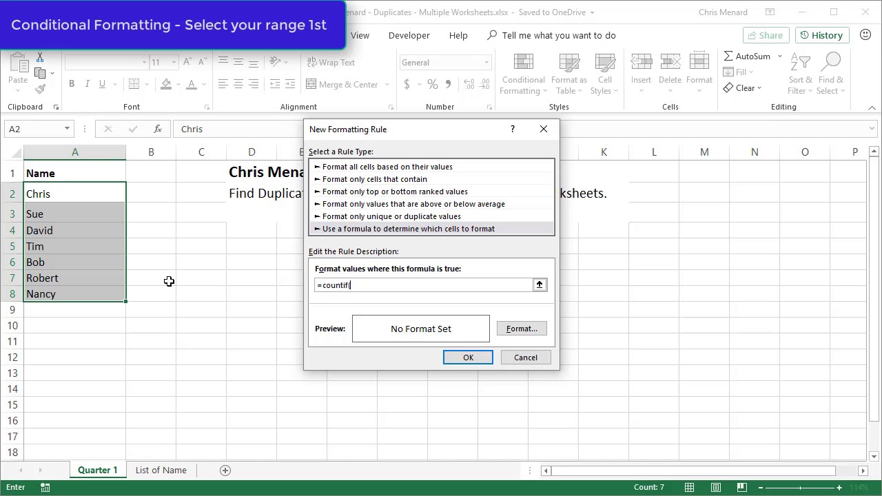 excel-conditional-formatting-find-duplicates-on-two-worksheets-by