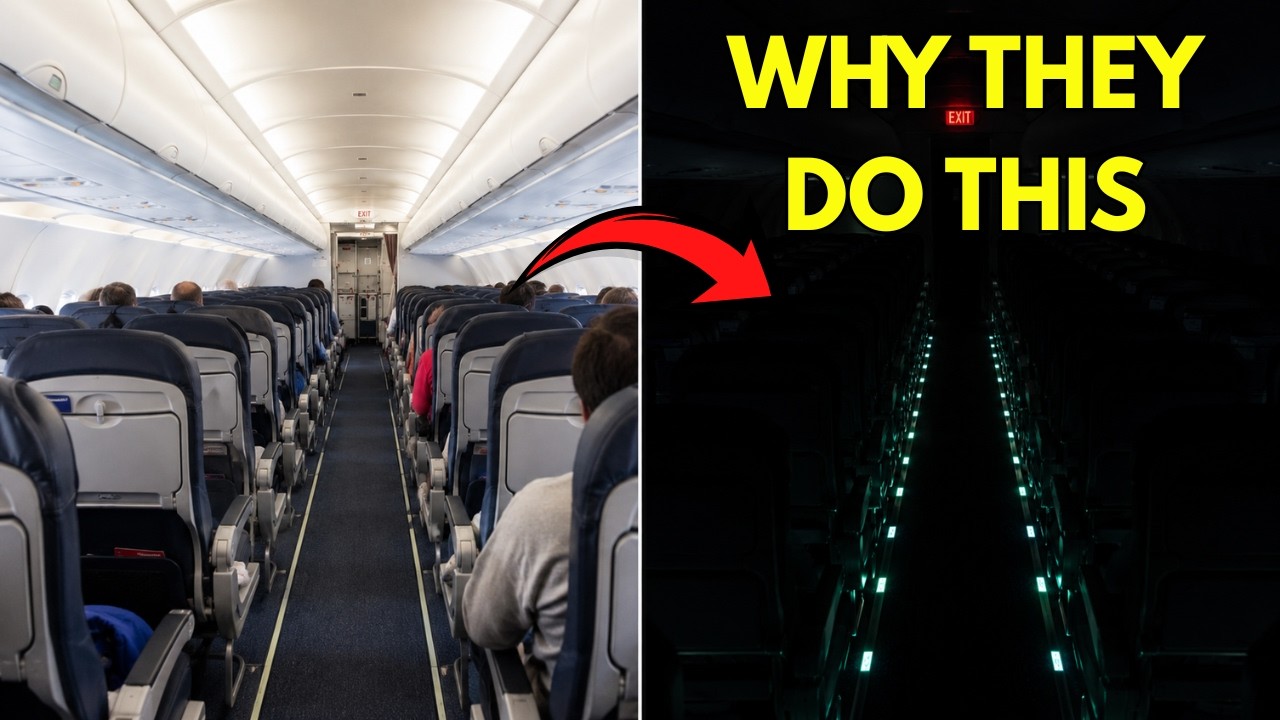 Why Do Airplane Lights Go Out During Takeoff?