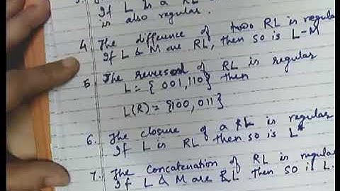 Regular Expression (RE)  Closure and Decision properties : Theory of Computation