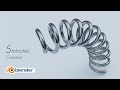 【blender】バネをスクリューで超簡単モデリング!