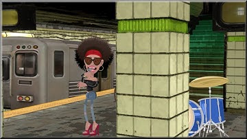 Unity 3D Subway Station Scene in 2D CTA4 with G1 Cartoon Solutions and G2 Characters Combo