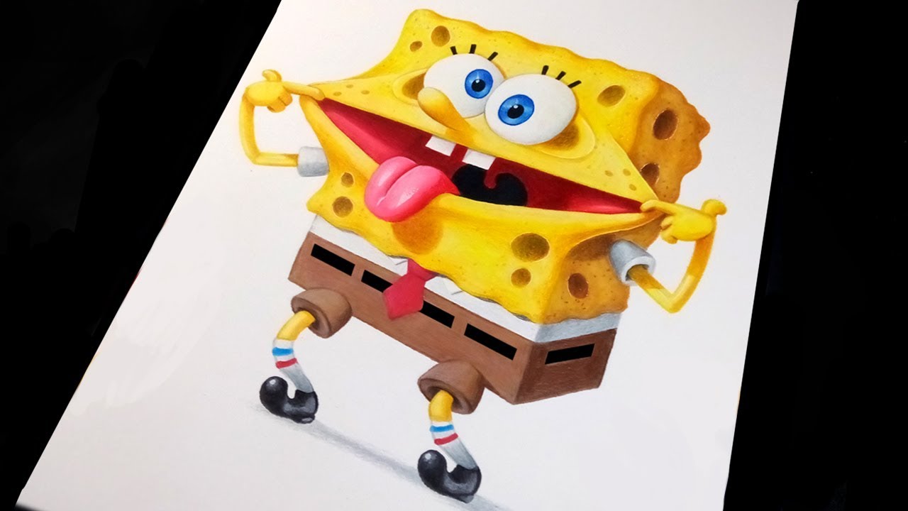 COMO DIBUJAR A SPONGEBOB (BOB ESPONJA) Trada Art YouTube
