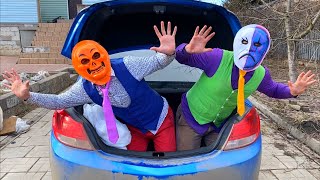 Mr. Joe on Camaro Conjured Car Key VS Mr. Joker on Opel in Trunk with Masks 13+