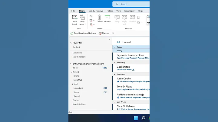 How to Show or Restore Ribbon in Outlook? [Problem Solved] #shorts