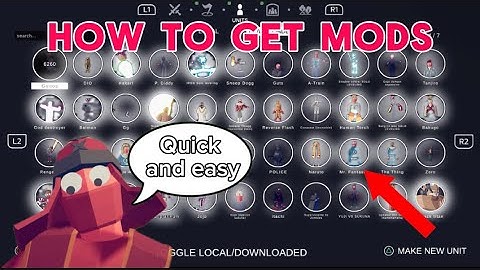 HOW TO GET MODS IN TABS - (Totally accurate battle simulator)