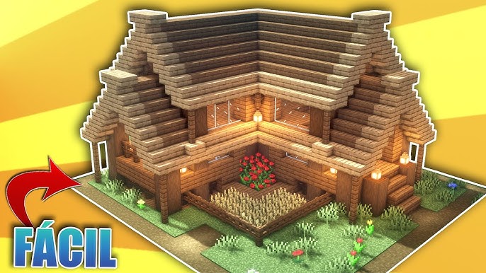 Minecraft: Casa Perfecta para Survival, Casa Minecraft de Madera *Fácil*