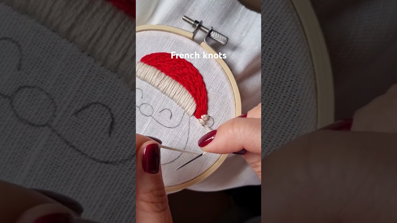 Christmas Santa hand embroidery🎅 