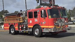 LACoFD Engine 94 Responding