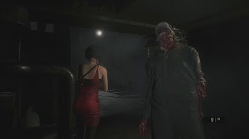Resident Evil 2: Leon B - 19 Sewers #4 Ada hacking, chasing Annette, escaping Tyrant