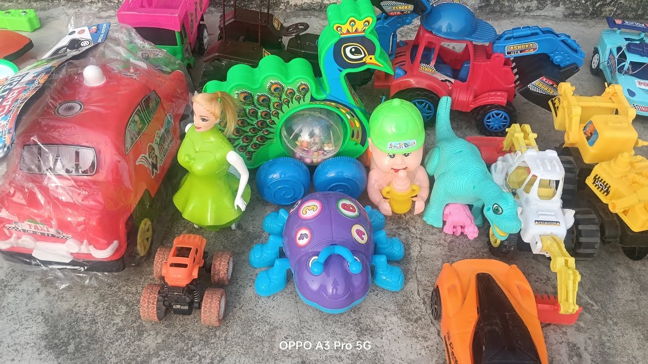 Amazing Toy Collection Unboxing 😱- JCB, Super Car, Dinosaur & Funny Baby Doll | Gadi Wala Video😱