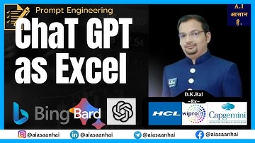 AI PROMPT for Using ChatGPT as Excel | Boost Your Productivity with Advanced GPT 4 Techniques!