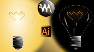 Creating Light Bulb | Adobe Illustrator | At 2.50x Speed |WacooArtistry