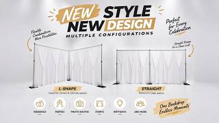 Double-Layer Milk Silk Backdrop Drape | 2x Pleated Fullness | Full Review & Setup