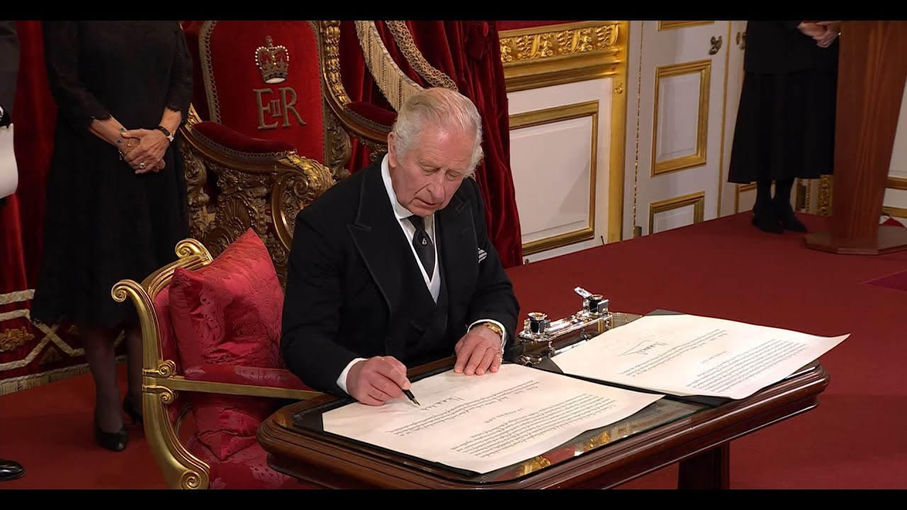 Charles III made his declaration to the Accession Council as King