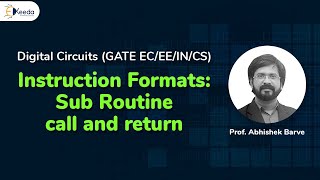 Subroutine Call And Return Instruction Formats Explained | GATE Digital Circuits